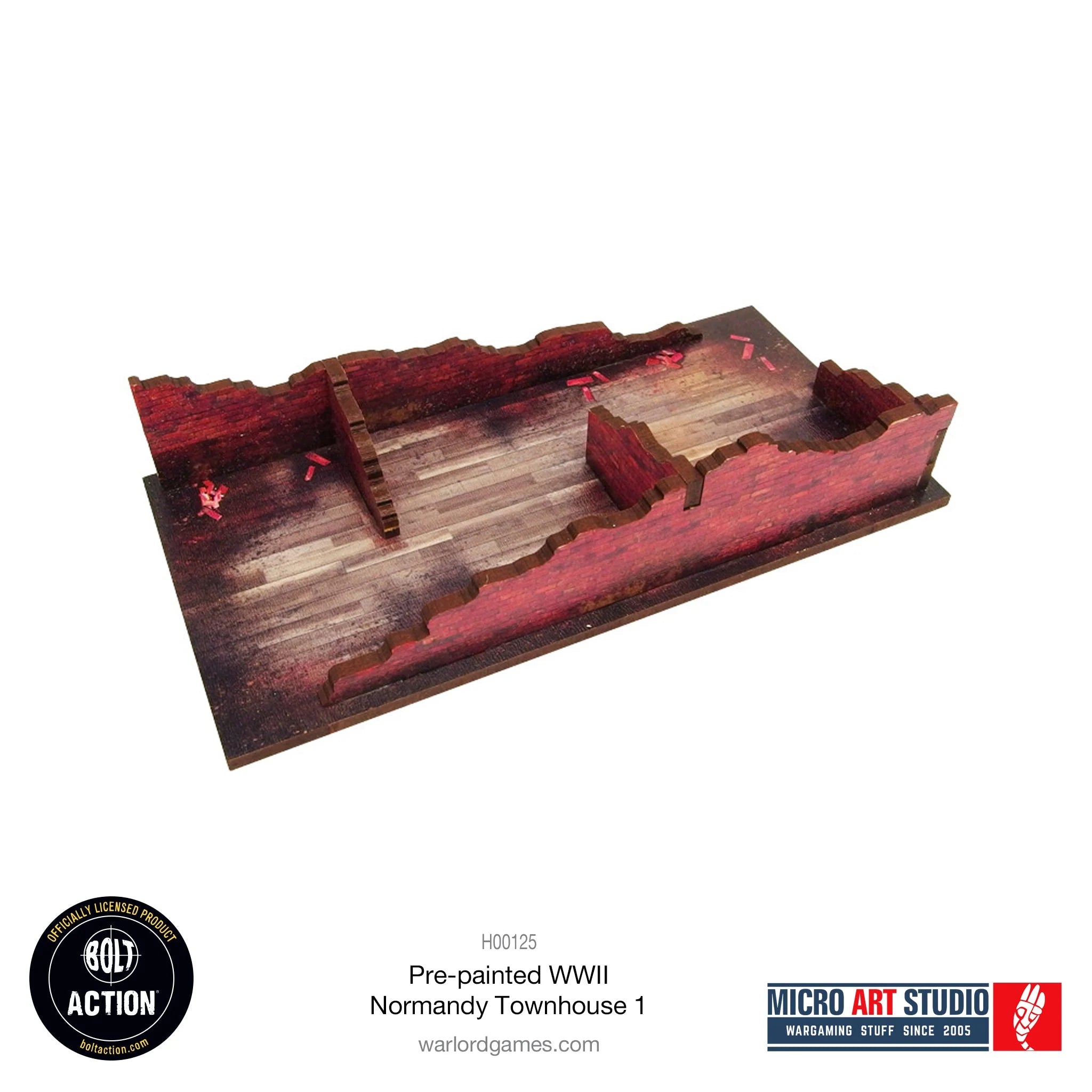 Bolt Action - Pre-painted WW2 Normandy Townhouse 1