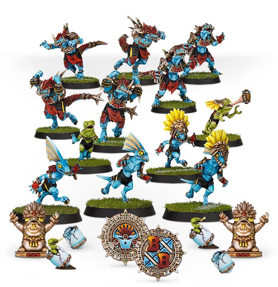 Blood Bowl - Lizardmen Blood Bowl Team – Gwaka'moli Crater Gators