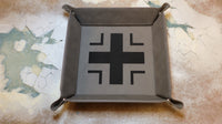 Folding Dice Tray - German - Grey With Black Balkenkreuz