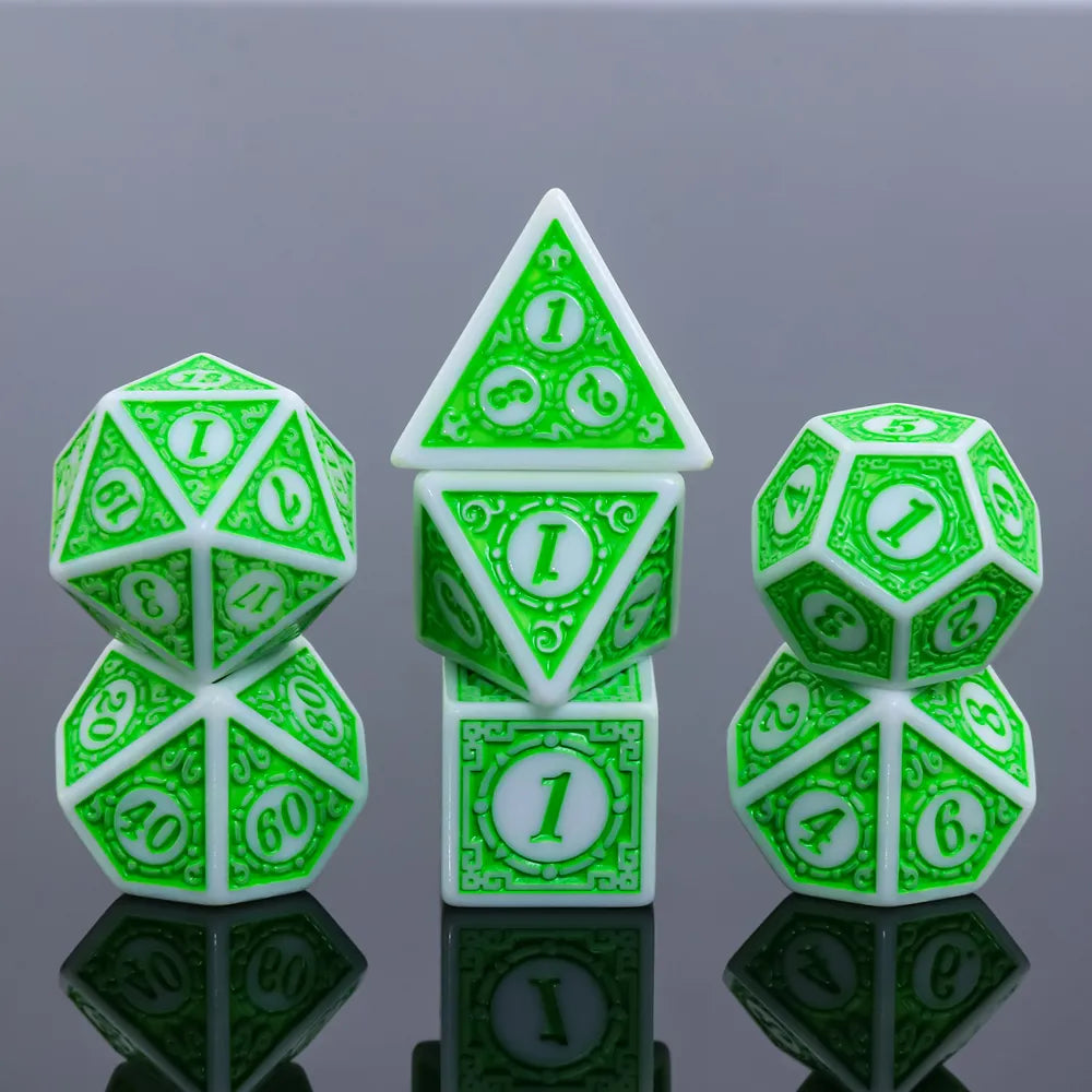 The Magic - Green - 7ct Dice Set