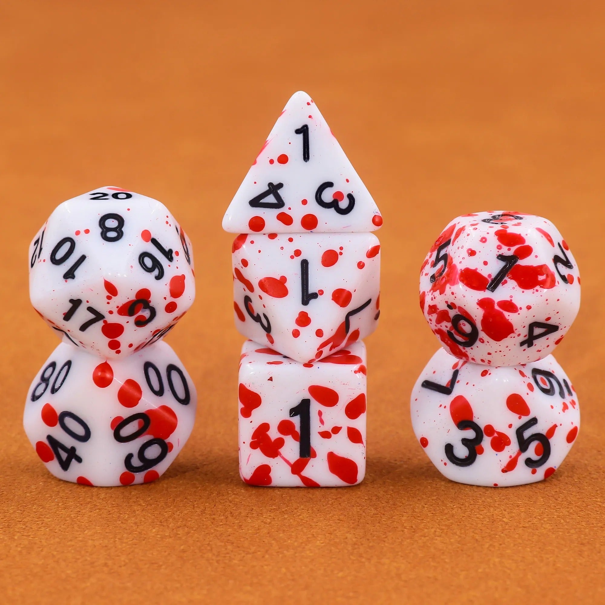 Red Point  - 7ct Dice Set