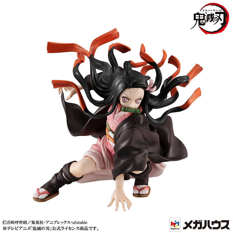 Demon Slayer: Kimetsu no Yaiba Tanjiro and Nezuko Kamado Brother and Sister Precious G.E.M. Series Statue Set