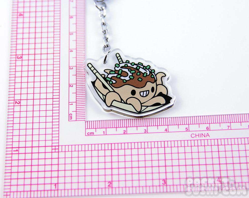 Pocket Sushi: Acrylic Keychain - Takoyaki Tako Octopus