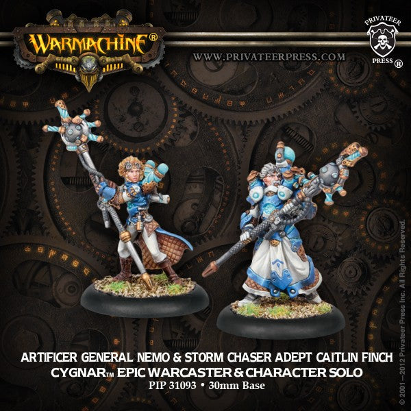 Artificer General Nemo and Storm Chaster Adept Caitlin Finch