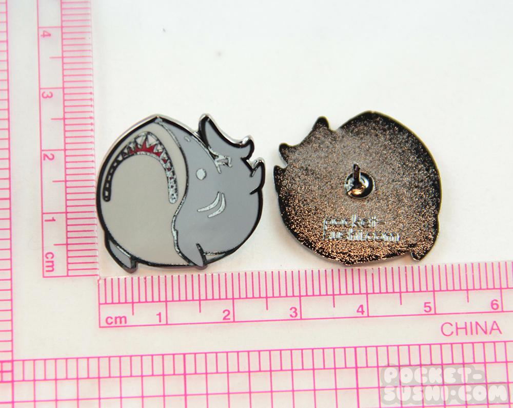 Pocket Sushi: Enamel Pin - Derpy Shark