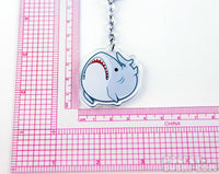 Pocket Sushi: Acrylic Keychain - Derpy Great White Shark