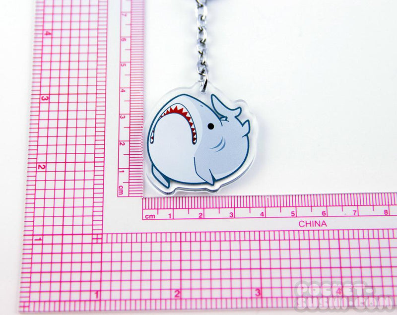 Pocket Sushi: Acrylic Keychain - Derpy Great White Shark