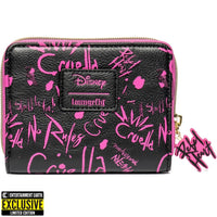 Cruella Graffiti Zip-Around Wallet - Entertainment Earth Exclusive