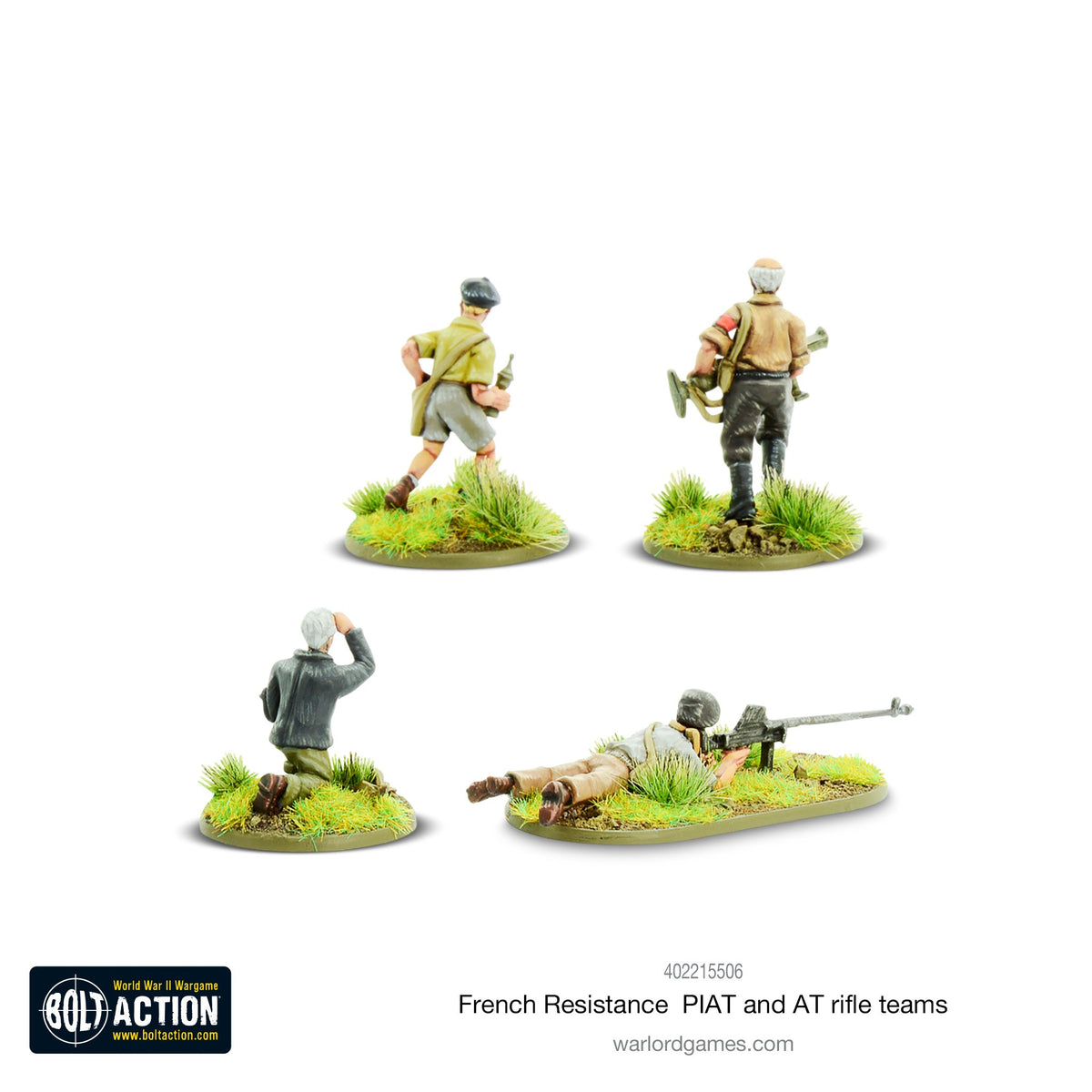 Bolt Action: French Resistance PIAT & Anti-tank rifle teams