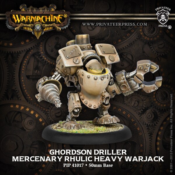 Warmachine: Mercenaries - Driller Rhulic Heavy Warjack