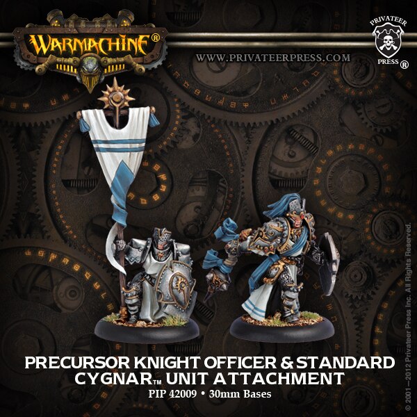 Precursor Knight Officer & Standard Bearer