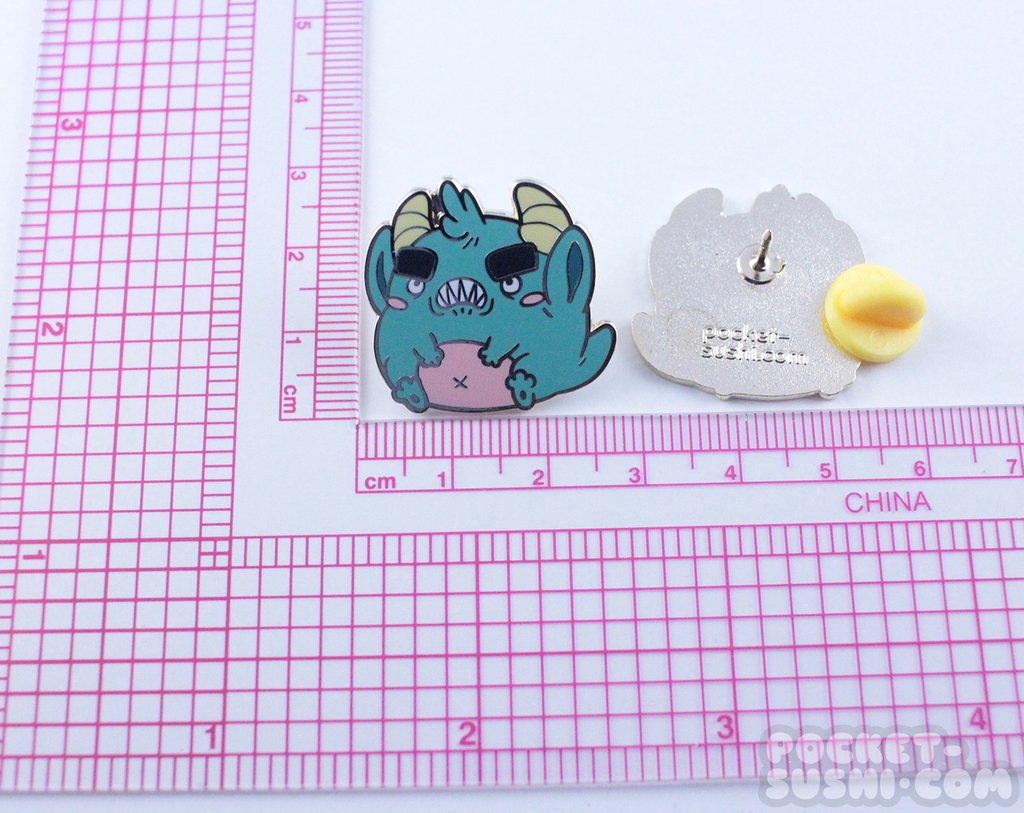Pocket Sushi: Enamel Pin - Angry Monster