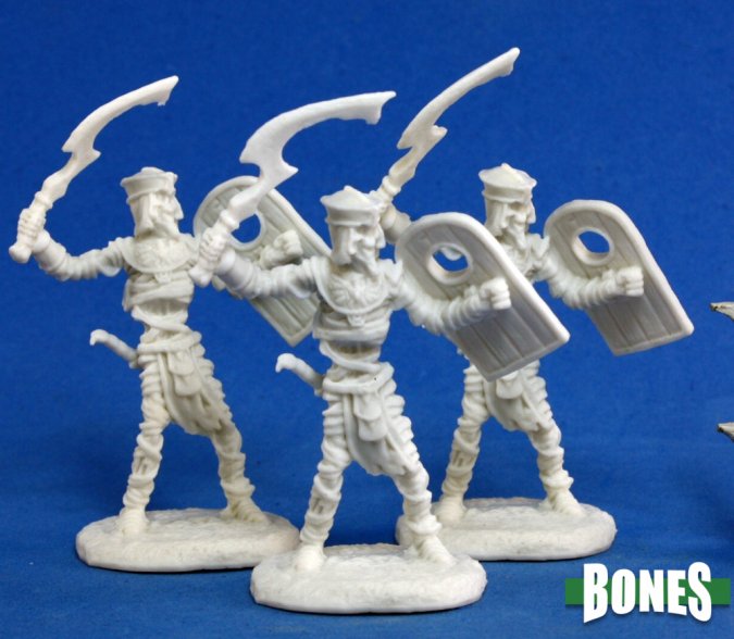 Reaper Miniatures: Dark Heaven Bones - Mummy Warrior (3)