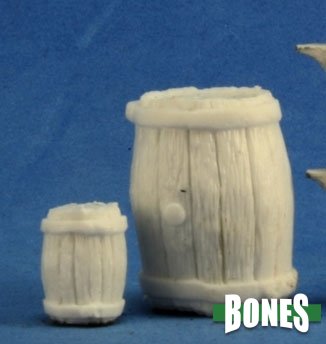 Reaper Miniatures: Dark Heaven Bones - Large Barrel + Small Barrel