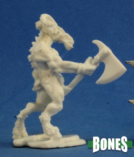 Reaper Miniatures: Dark Heaven Bones - Beastman Warrior 1
