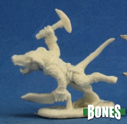 Reaper Miniatures:  Dark Heaven Bones - Wererat Berserker