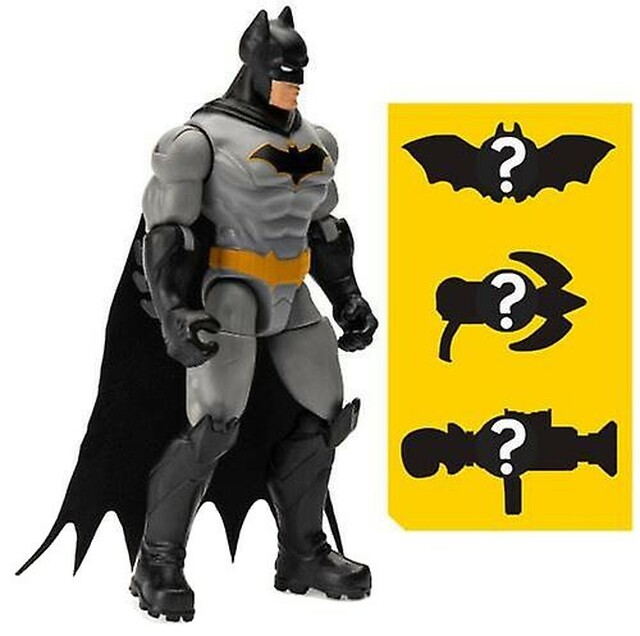 Batman: 4-Inch Action Figure with 3 Mystery Accessories