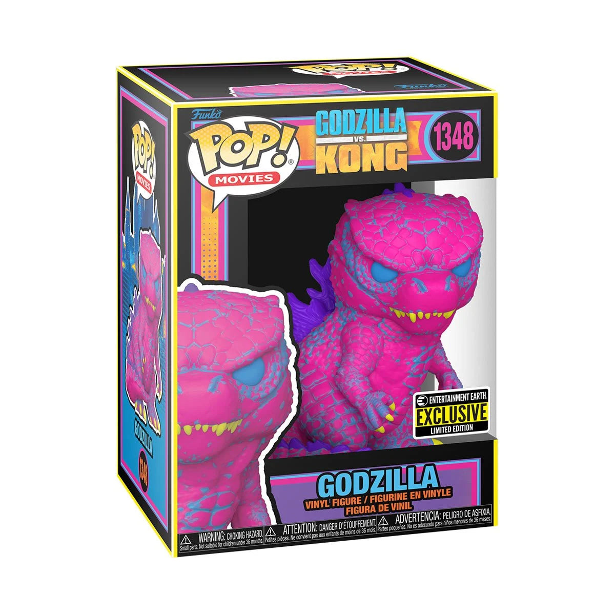 Godzilla vs. Kong Godzilla Black Light Pop! Vinyl Figure - Entertainment Earth Exclusive