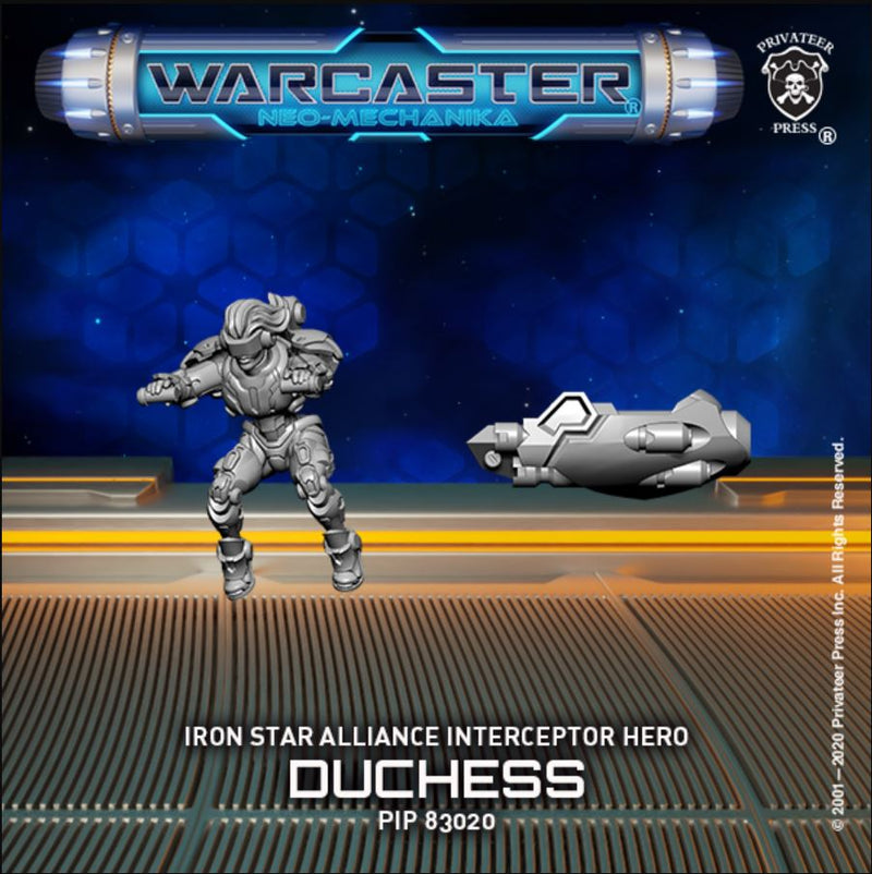 Warcaster Neo-Mechanika: Iron Star - Interceptor Hero - Duchess