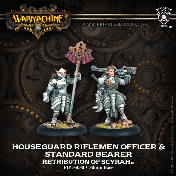 Houseguard Riflemen Officer & Standard
