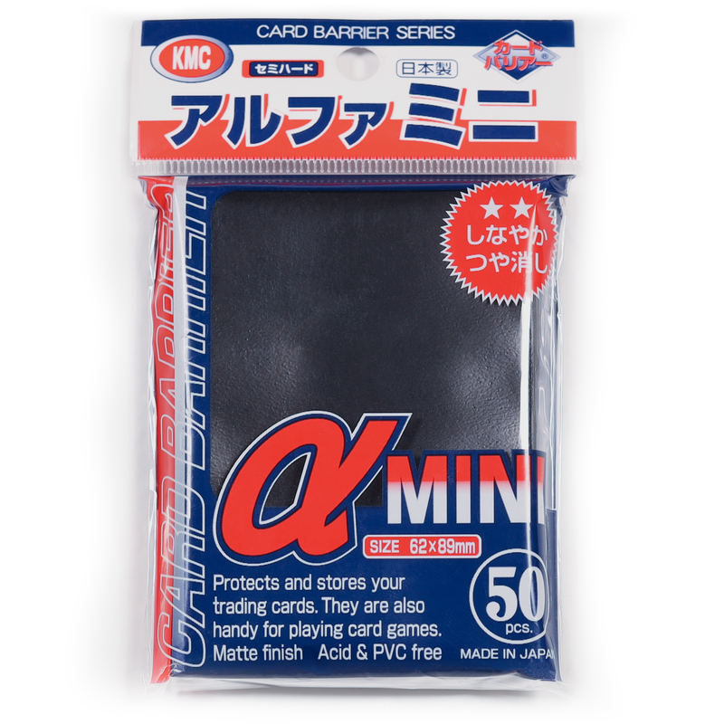 KMC: Super Alpha Mini Sleeves - Black (50)