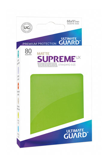 Ultimate Guard: Supreme Standard Sleeves - Matte Light Green (80)