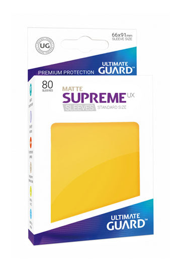 Ultimate Guard: Supreme Standard Sleeves - Matte Yellow (80)
