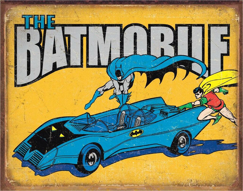 Metal Sign: Batman - The Batmobile