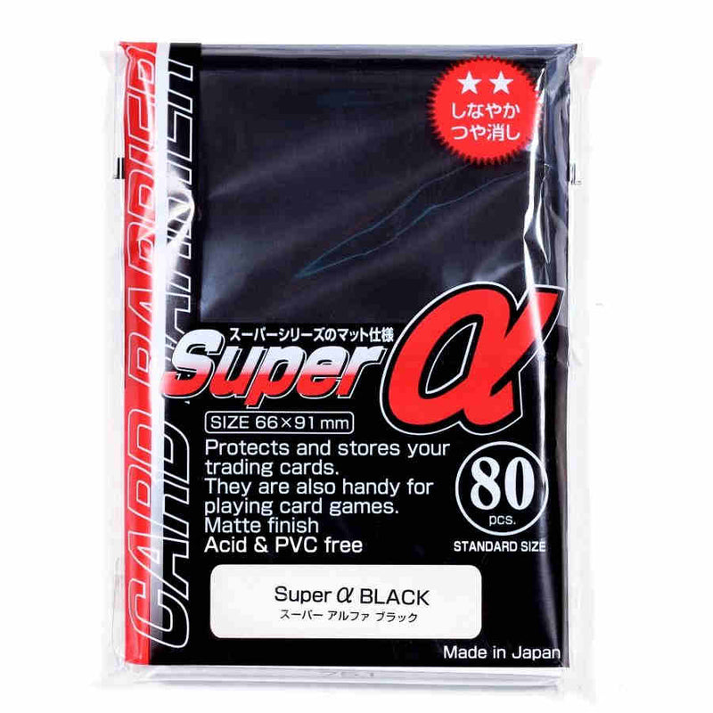 KMC: Super Alpha Standard Sleeves - Black (80)