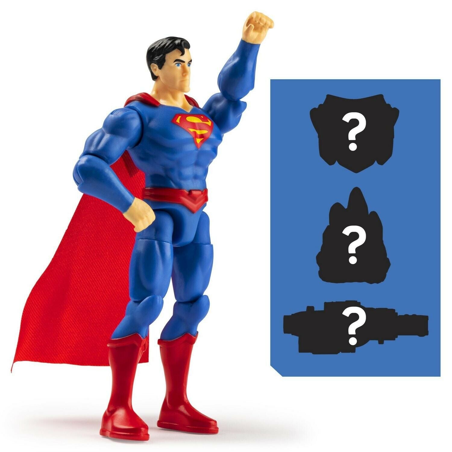 Superman: 4-Inch Action Figure with 3 Mystery Accessories