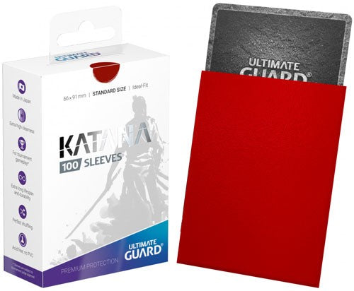 Ultimate Guard: Katana Standard Sleeves - Red (100)