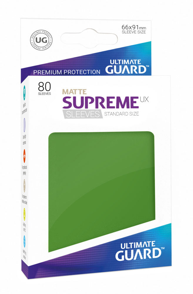 Ultimate Guard: Supreme Standard Sleeves - Matte Green (80)