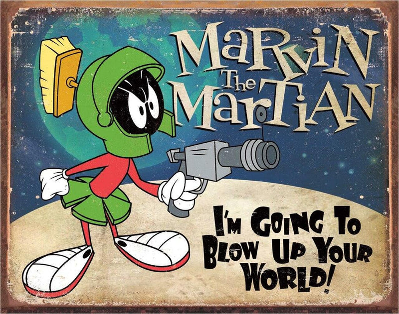 Metal Sign: Marvin the Martian