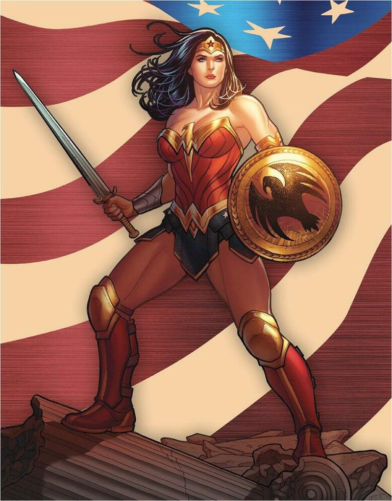 Metal Sign: Wonder Woman with Sword