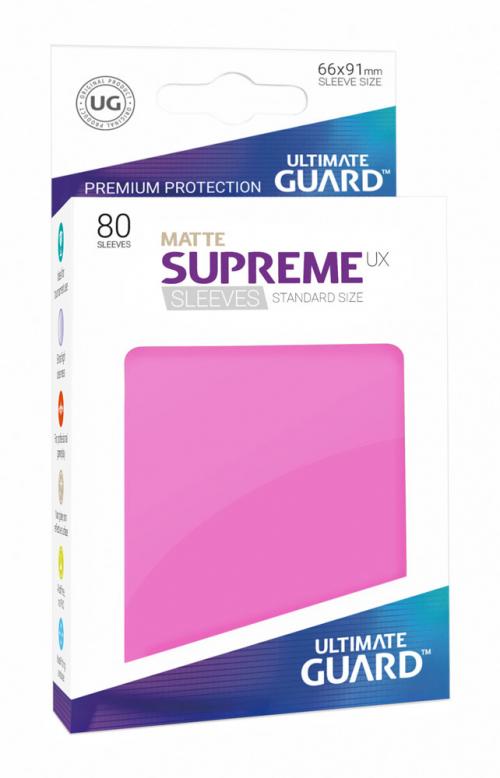 Ultimate Guard: Supreme Standard Sleeves - Matte Pink (80)